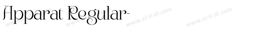 Apparat Regular字体转换 Apparat Regular字体转换